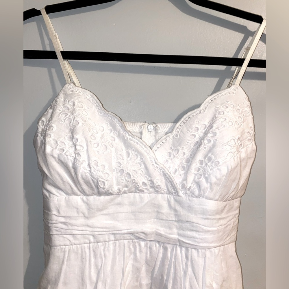 Ruby Rox short white dress with tie back